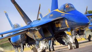 Thumbnail: U.S Navy Blue Angels at Republic Airport New York Jones Beach Airshow 2026 Blue Angels Low Take Off