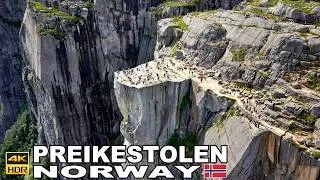 Thumbnail: PREIKESTOLEN 🇳🇴 Pulpit Rock | Norway’s Most Spectacular Cliff | Drone Views & Walk 4K 60fps #norway