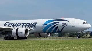 Thumbnail: 4K, Polderbaan, Amsterdam Schiphol Airport planespotting: 777, 787 and A330NEO