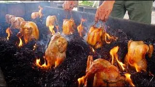 Thumbnail: 치킨을 땅에 구워 먹는다고!? 🐓너무 신기한 짚불통닭 🔥 / Unique Way to Grilled Chicken | Thailand Street Food