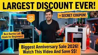 Thumbnail: BIGGEST 3D Printing Sale Of 2026! All Deals Explained For BEGINNERS! Watch This Video And Save $$$!