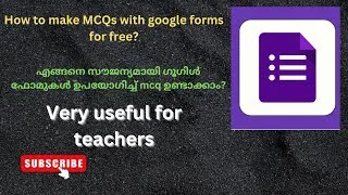Thumbnail: Master Google Forms: Create Free MCQ Quizzes in Minutes
