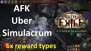 Thumbnail: AFK Uber Simulacrum 6x reward types - PoE 3.29 ALLFLAME League 1406