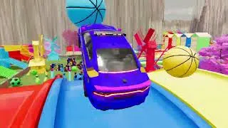 Thumbnail: RENAULT, DODGE POLICE CARS & MERCEDES, FORD AMBULANCE EMERGENCY CAR TRANSPORTING ! FS22v