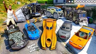 Thumbnail: GTA V - Franklin Steal HEIST GETAWAY VEHICLES in GTA V! (Real Life Cars #196)