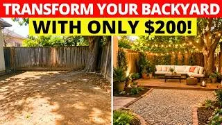 Thumbnail: Messy to Beautiful | Under $200 Backyard Makeover