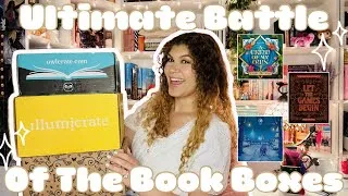 Thumbnail: ULTIMATE BATTLE OF THE BOOK BOXES ✨| OWLCRATE VS ILLUMICRATE VS FAIRYLOOT | BOOK UNBOXING
