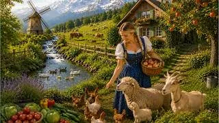 Thumbnail: Peaceful farm life in Europe | Caring for livestock and harvesting delicious fresh fruit