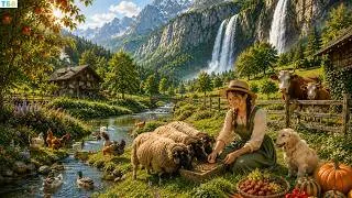 Thumbnail: A Peaceful Day on a European Farm | Daily Fruit Harvest & Caring for Farm Animals