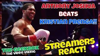 Thumbnail: Streamers React! Anthony Joshua knocks out Kristian Prenga! #boxing #sports #anthonyjoshua