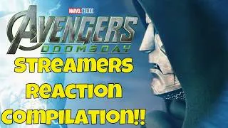 Thumbnail: Streamers React Compilation! Avengers Doomsday Character reveals!! #marvel #disney #reaction