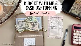 Thumbnail: September Week One Budget With Me + Cash Unstuffing | $1834 | A Few New Envelopes
