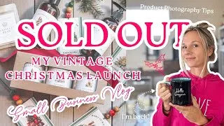 Thumbnail: launching a vintage holiday candle collection 🎄🕯️ | launch week vlog, product photography & editing