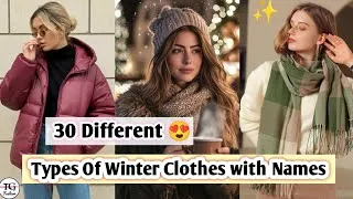 Thumbnail: 30 Types of Winter Clothes with Names | Winter Wear with Names for Women | Winter Clothes Name