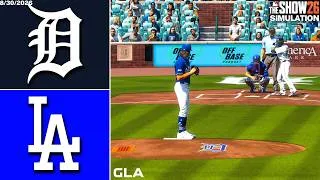 Thumbnail: Dodgers vs. Tigers Simulation | 8/30/26 | MLB The Show 26 PS5 Gameplay