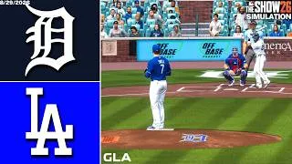 Thumbnail: Dodgers vs. Tigers Simulation | 8/29/26 | MLB The Show 26 PS5 Gameplay