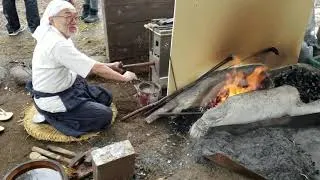 Thumbnail: Japanese Swordsmithing demonstration near Fukushima, Japan