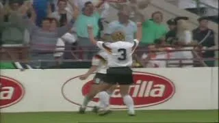 Thumbnail: Jürgen Klinsmann - Diving header goal vs Yugoslavia | World Cup Memories