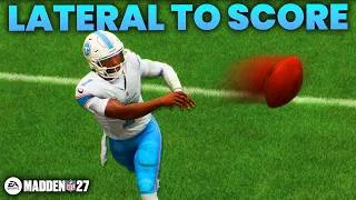 Thumbnail: Madden 27, but you have to LATERAL TO SCORE #1!
