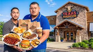 Thumbnail: We ate the ENTIRE Texas Roadhouse Menu..