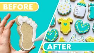 Thumbnail: How to Make Easy Baby Shower Cookies with Royal Icing