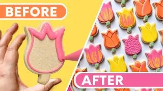 Thumbnail: How to Decorate Easy Tulip Cookies with Royal Icing