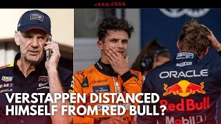 Thumbnail: Verstappen DISTANCED Himself from Red Bull?