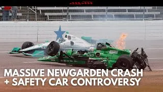 Thumbnail: Villeneuve Blasts Finish | Newgarden’s Huge Crash