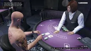 Thumbnail: who doesn't Double Down on a Hard 20 in Grand Theft Auto 5 Online ? (Blackjack)