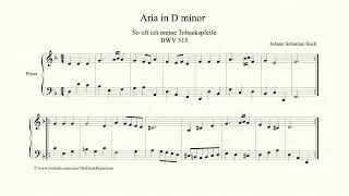 Thumbnail: Bach, Aria in D minor, BWV 515, Organ