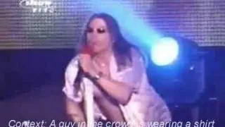 Thumbnail: Axl Rose Gets Pissed at a Guy Wearing a Slash Shirt