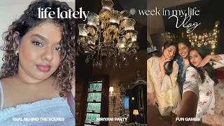 Thumbnail: a chaotic week in my life 👀 dinner biryani party, creator BTS & more birthday gifts 🎁