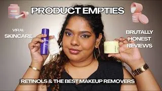 Thumbnail: Product Empties 💔 Tretinoin that SAVED my skin 🙏🏽 HONEST reviews Dove, Foxtale, Aminu, DrJart & More