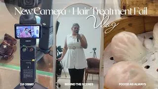 Thumbnail: My First Vlog with DJI Osmo Pocket 3 🎥  Content Creator BTS & Beauty Treatment Fail in Chennai Salon
