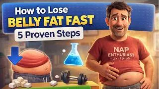 Thumbnail: How to Lose Belly Fat Fast – 5 Proven Steps (Backed By Science)