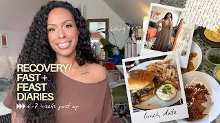 Thumbnail: Recovery/Fast + Feast Diaries: Week 6-7 |  Clothing Try On Post Op, Family Time, Back to the Gym