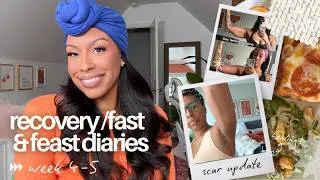 Thumbnail: RECOVERY/FAST & FEAST DIARIES: WEEK 4-5 | ADRIAN'S BDAY, GRWM, DR APPT, + SCAR UPDATE