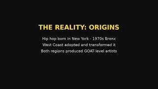 Thumbnail: West Coast vs East Coast Hip Hop: Myths vs Reality | Hip Hop History