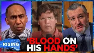 Thumbnail: Tucker Carlson RIPS Ted Cruz over Iran war: 'has BLOOD on his hands' | RISING