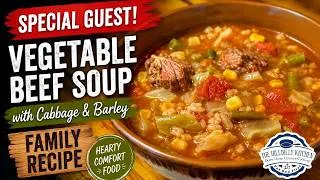 Thumbnail: Old Family Veggie Beef Soup Recipe You're Gonna Love - The Hillbilly Kitchen #cooking #friends #fun