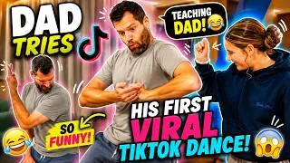 Thumbnail: Aliyah's Dance Lesson!...Dad Tries his FIRST Viral TikTok Dance! 😂