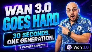 Thumbnail: Wan 3.0 is INSANE - 30s, Multiple References & Camera Control