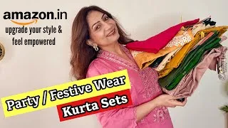 Thumbnail: Amazon Party/Festive Wear Kurta Sets | Amazon Haul | Stylist Picks For Season #Thehopestory