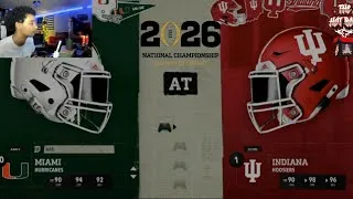 Thumbnail: Miami Hurricanes VS Indiana Hoosiers EA College Football Gameplay 