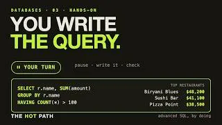 Thumbnail: Advanced SQL, Hands-On: Write Real Analytics Queries
