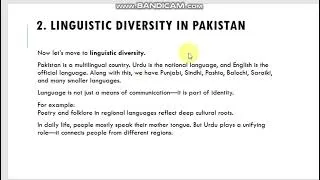 Thumbnail: PS 09 Social and Cultural Diversity in Pakistan by Dr. Basharat