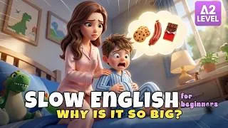 Thumbnail: Too Much Food or a WORM in Leo's STOMACH?! I Slow English Listening (A2)