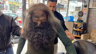 Thumbnail: He Hadn't Cut His Hair in 10 Years… The Reveal Is Shocking / Human Transformation