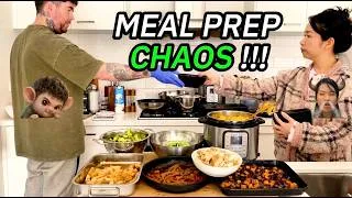 Thumbnail: A Week of Meal Prep, One Chaotic Kitchen & Two Food Thieves