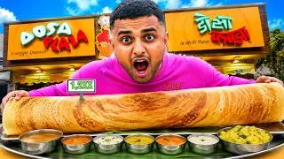 Thumbnail: I Ate the World’s Biggest Dosa 😱 | Giant Dosa Challenge in India